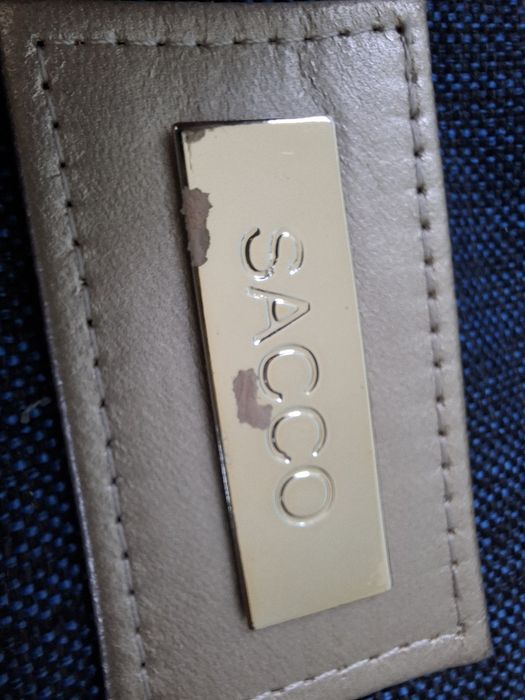 Granatowa torba shoperka Sacco