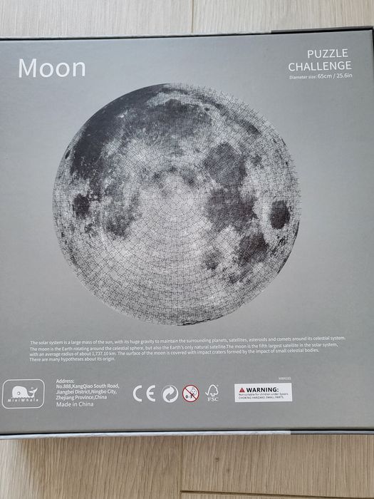 Круглий пазл Місяць (Moon)