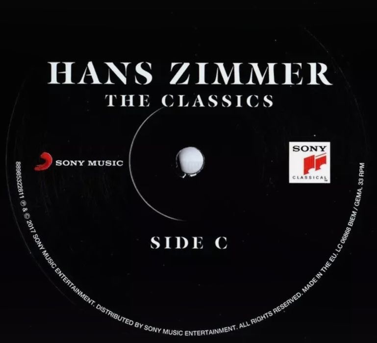 2LP Hans Zimmer: The Classics 180g Vinyl Limited Edition LTD