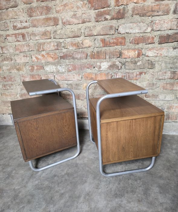 Szafki nocne/komódki vintage bauhaus loft po całkowitej renowacji