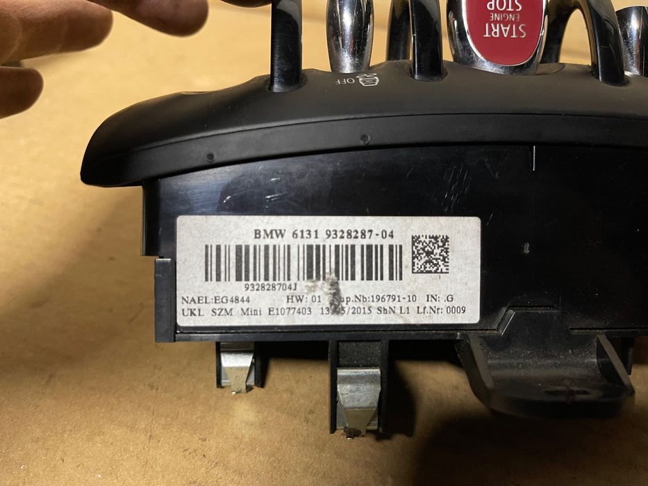 BOTÃO COMUTADOR DA IGNIÇÃO START STOP MINI COOPER 6131.9328.287