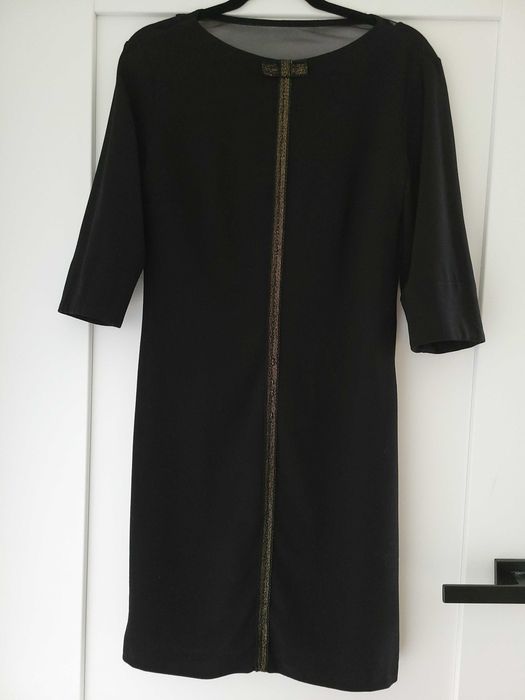 LOLALI elegancka czarna sukienka, stan bdb, r.36