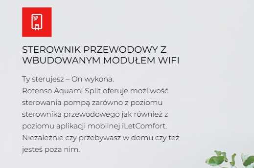 Pompa Ciepła Rotenso Aquami 8 kW Split. Grzanie do -25°C, woda do 65°C