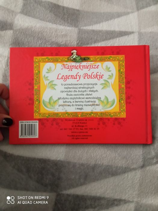 Najpiękniejsze Legendy Polskie twarda okladka