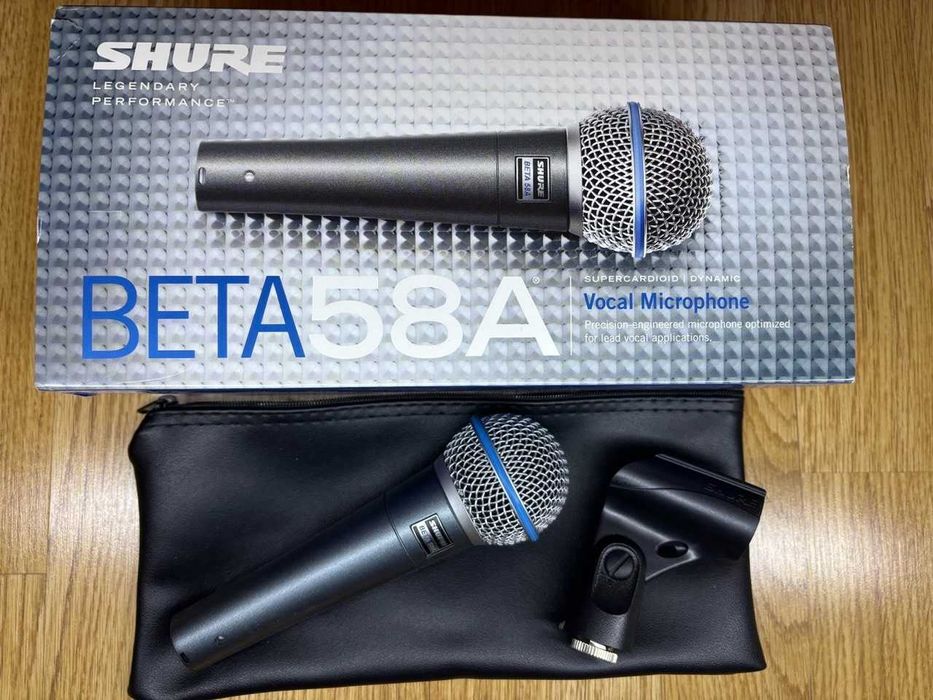 Мікрофон Shure Beta 58A + XLR 5м (Стан ідеал)