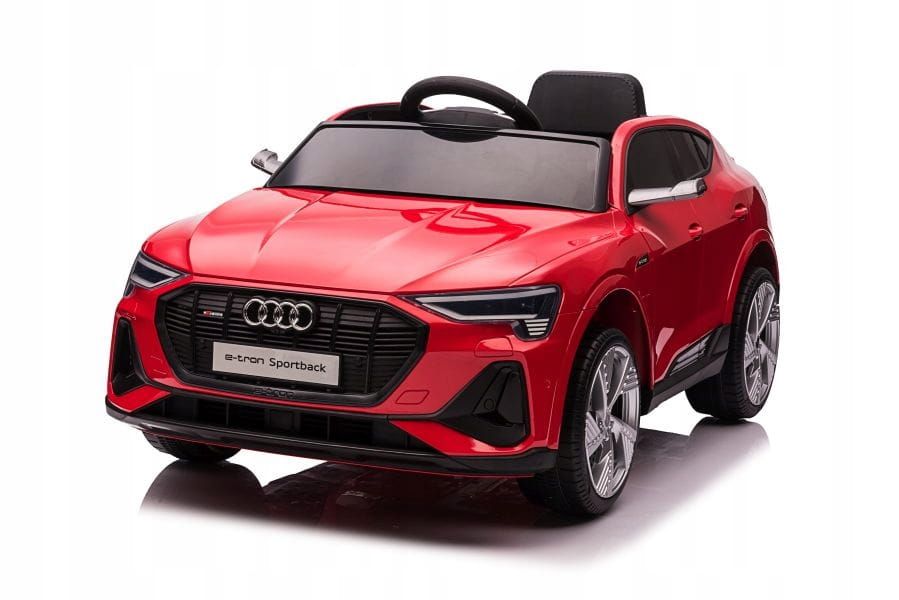 Auto Na akumulator Audi E-Tron Miękkie koła EVA Skóra Pilot Czerwone