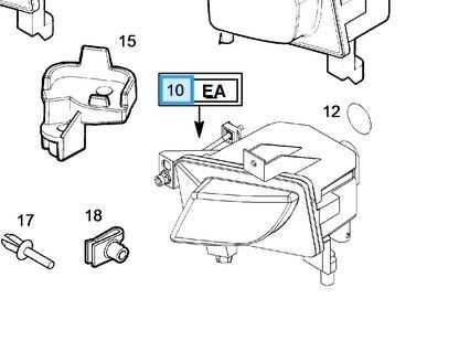 Halogen prawy Vectra C