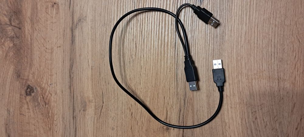 Kabel USB - 2xUSB od twardego dysku