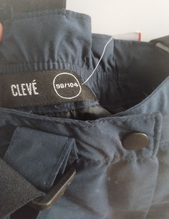 Spodnie zimowe narciarskie chłopięce kombinezon  nowy cleve 98/104