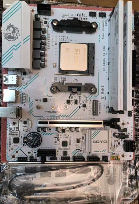 Набір для ПК AM4 Ryzen 5 5500 / SOYO B450m / 32gb 3200mhz