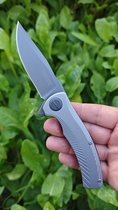 Kershaw Seguin 3490, складний ніж для щоденного використання, цільнометалевий карманий лом ,фліппер з асистентом відкриття SpeedSafe