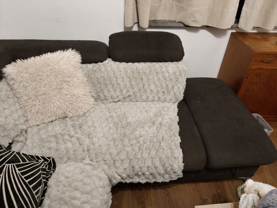 Sofá cama typo L em bom estado