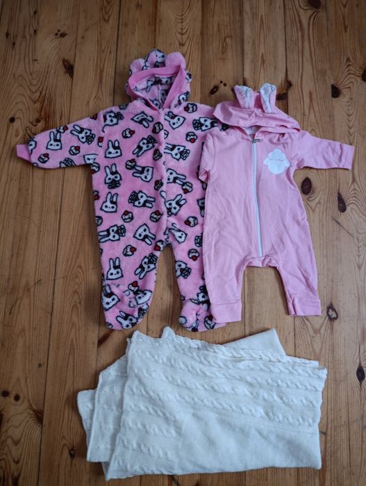 Ciuchy pajacyki kołderka niemowlęce,