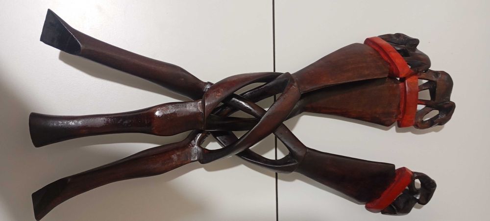 Suporte com taça artesanato africano