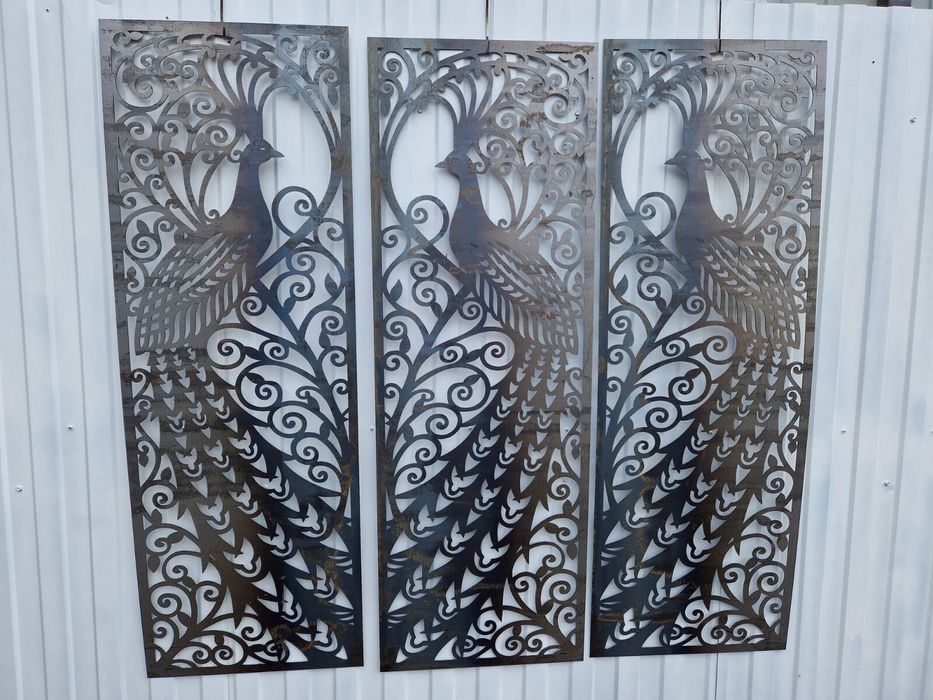 Лазерная резка металла Декоратиные металлические вставки Ворота Забор