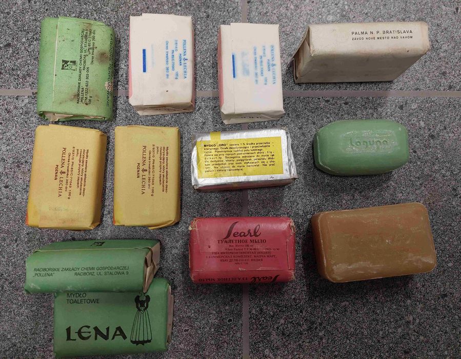 Mydła toaletowe wyborowe, dezodoryzujące , czasy PRL