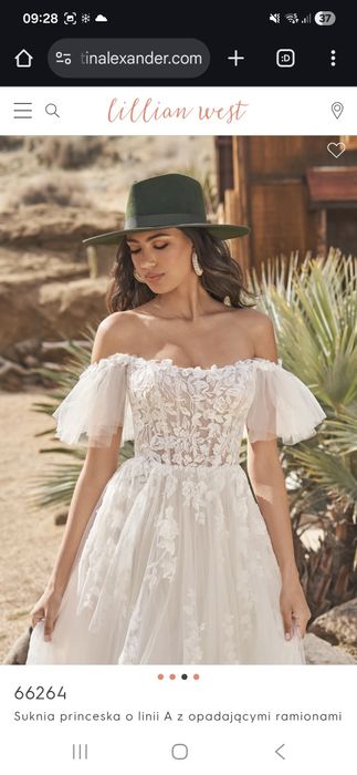 Suknia ślubna 36/38 w literę A