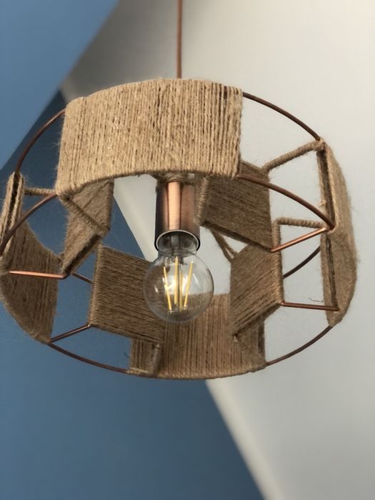 Handmade lampa wisząca, scandinavian, industrial, midern, boho, metal