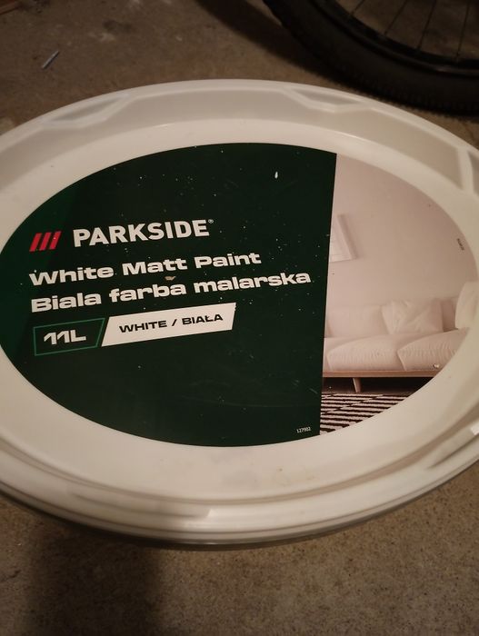 Biała farbą Parkside 11 litrów