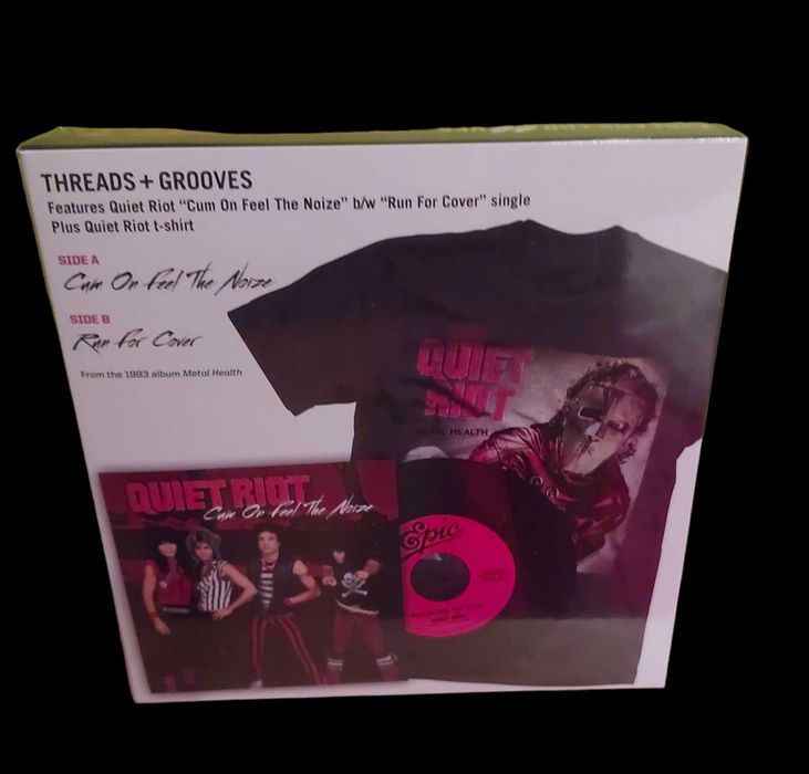 Sealed Vinyl Record Box Set Featuring a Quiet Riot Record and T-Shirt (2012)64729953201537123