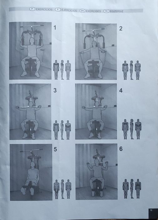 Máquina de musculação multifunções