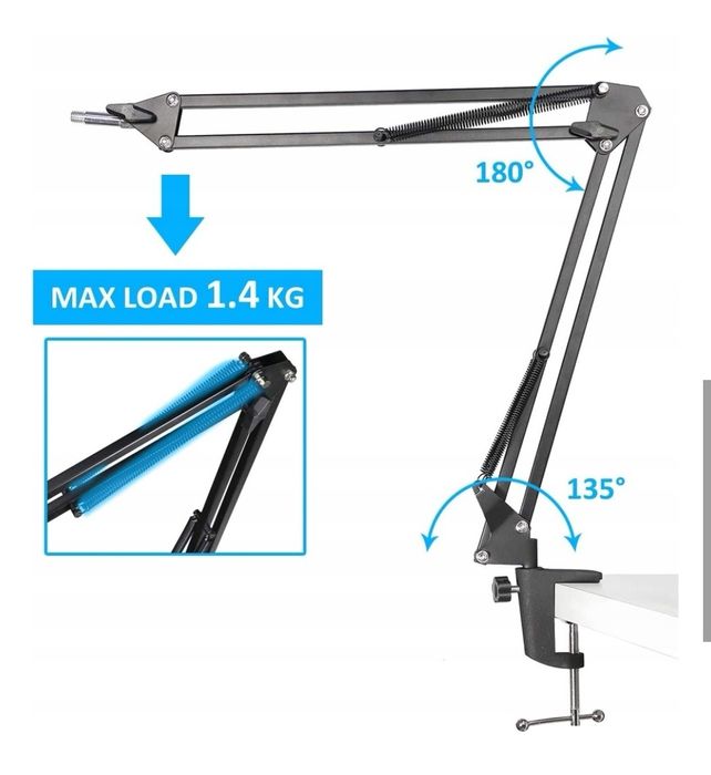 Ramię biurkowe do mikrofonu Youshares MUNB3501