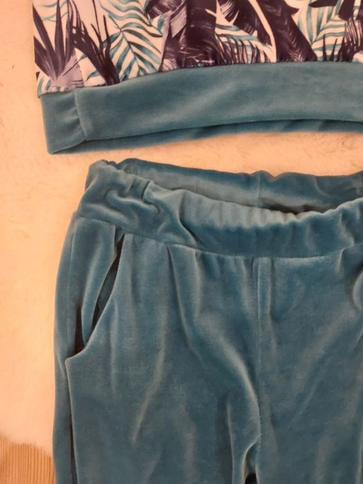 Dres welurowy morski