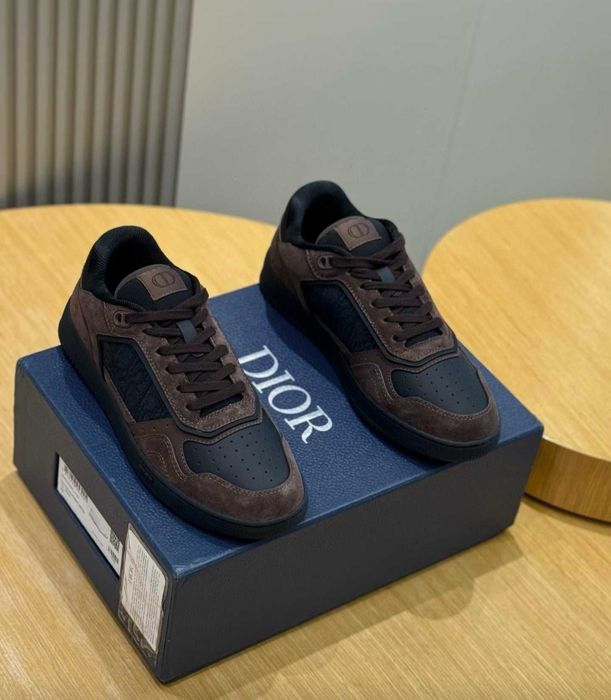 Чоловічі шкіряні преміальні кросівки Діор Dior —  41/42/43/44/45