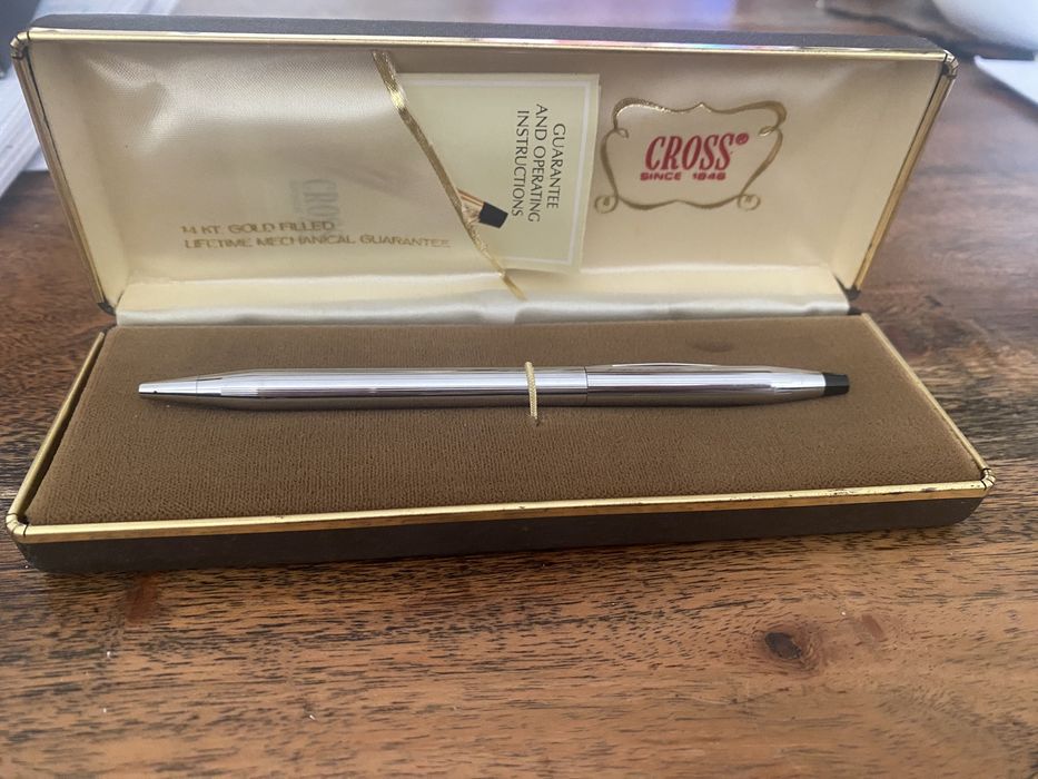 Caneta Cross Ouro 14k antiga
