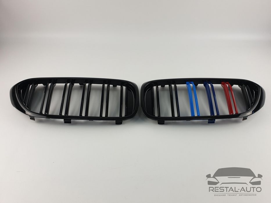Решетка радиатора ноздри BMW 5 G30 триколор E70 F15 E60 E39 F30 F10бмв
