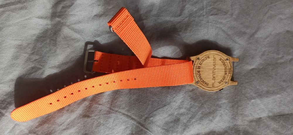 Zegarek drewniany Plantwear Heritage Orange Edition