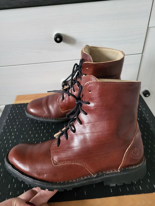 Skórzane botki damskie Vasky r.39 skóra naturalna