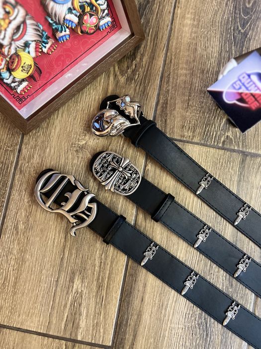 Ремінь Хром Хартс Ремень Хром Хартс с языком ремень chrome hearts