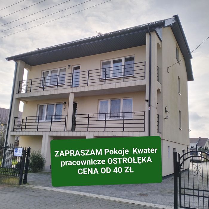 Ostrołęka pokoje  Cena od 40  zł.300 metrów od nowo budowanej  Elektro