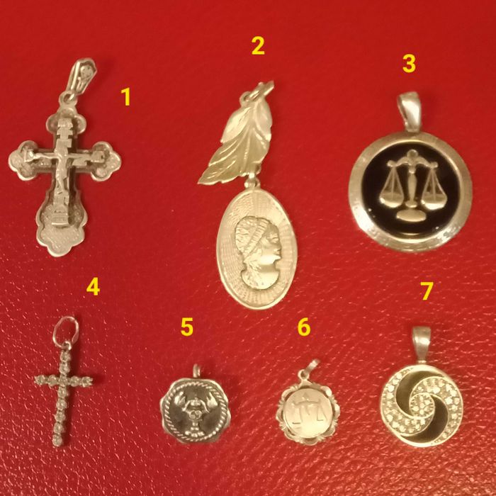 Кулон серебряный. Крест серебряный. Крестик серебро. Подвес.