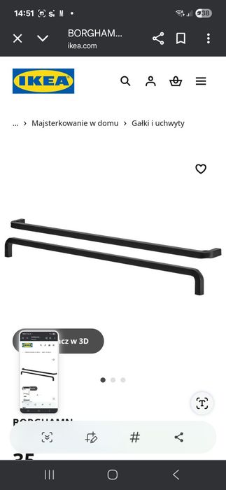 Uchwyt do szafy ikea