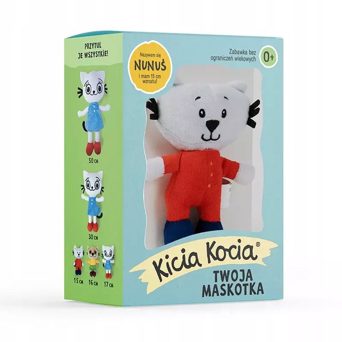 Kicia Kocia. Maskotka Nunuś w pudełku. Media Rodzina. Nowy Produkt