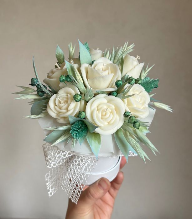 Bukiet Flowerbox świece sojowe