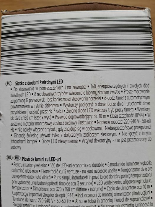 Siatka świetlna 160 LED