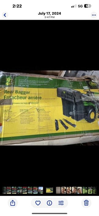 Kosz do traktorka John Deere