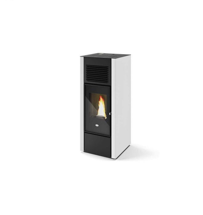 Piecyk na pellet Eva Calor Giusy 15 kW z dystrybucją powietrza na 3 pomieszczenia 3 kolory