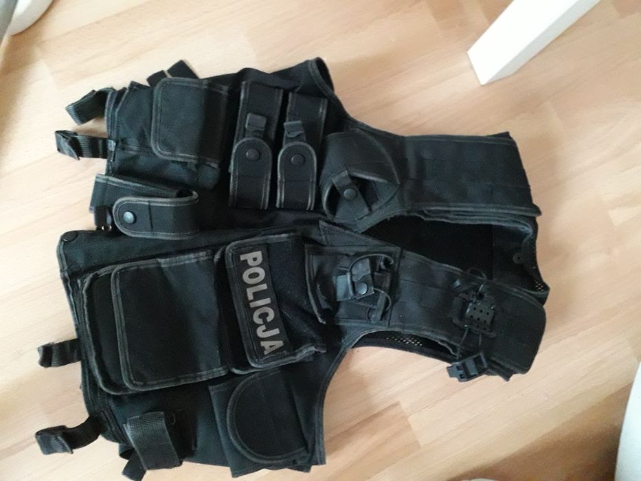 Kamizelka taktyczna czarna policja