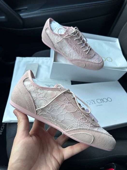 Кросівки Jimmy Choo London Pink premium | Кроссовки жіночі