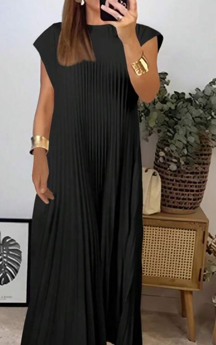 Vestido comprido  elegante Preto T M