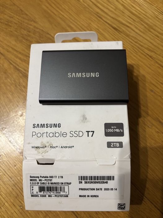 Samsung ssd T7 2tb