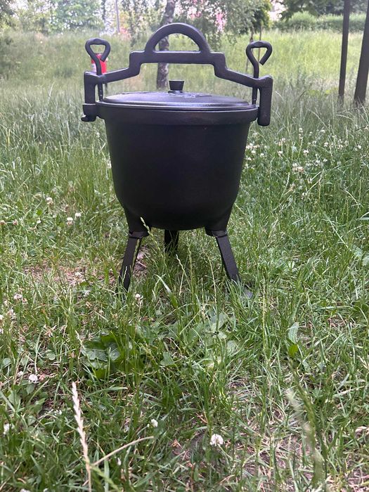 Kociołek żeliwny emaliowany 8l - doskonały do ​​pieczonek! + gratis