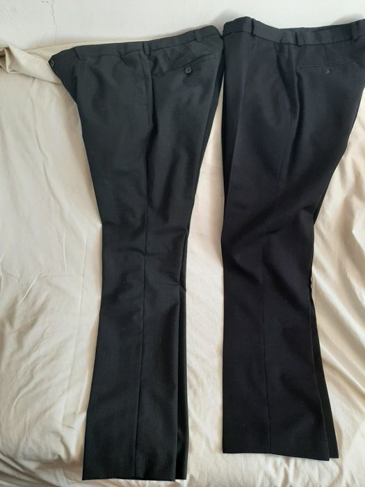 spodnie męskie, klasyczne, czarne