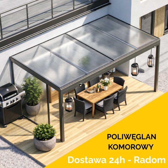 Poliwęglan komorowy 10 mm | 2,1x6 m | Dostawa 24h | Radom