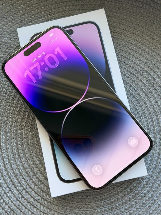 iPhone 14 Pro Max 128GB Deep Purple | Stan Idealny | Oryginał + Etui
