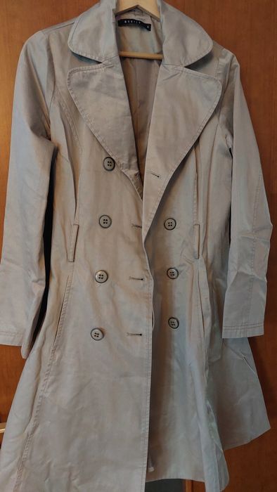 Płaszcz typu trencz damski